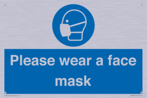 Please wear a face mask